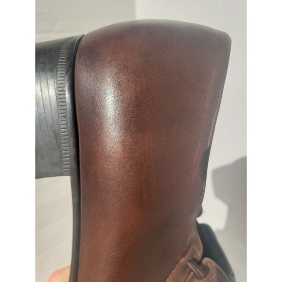 Munro "Revere" Chocolate Brown Leather Slip-On Pump #M281421 Women's 11 Narrow - Picture 15 of 16